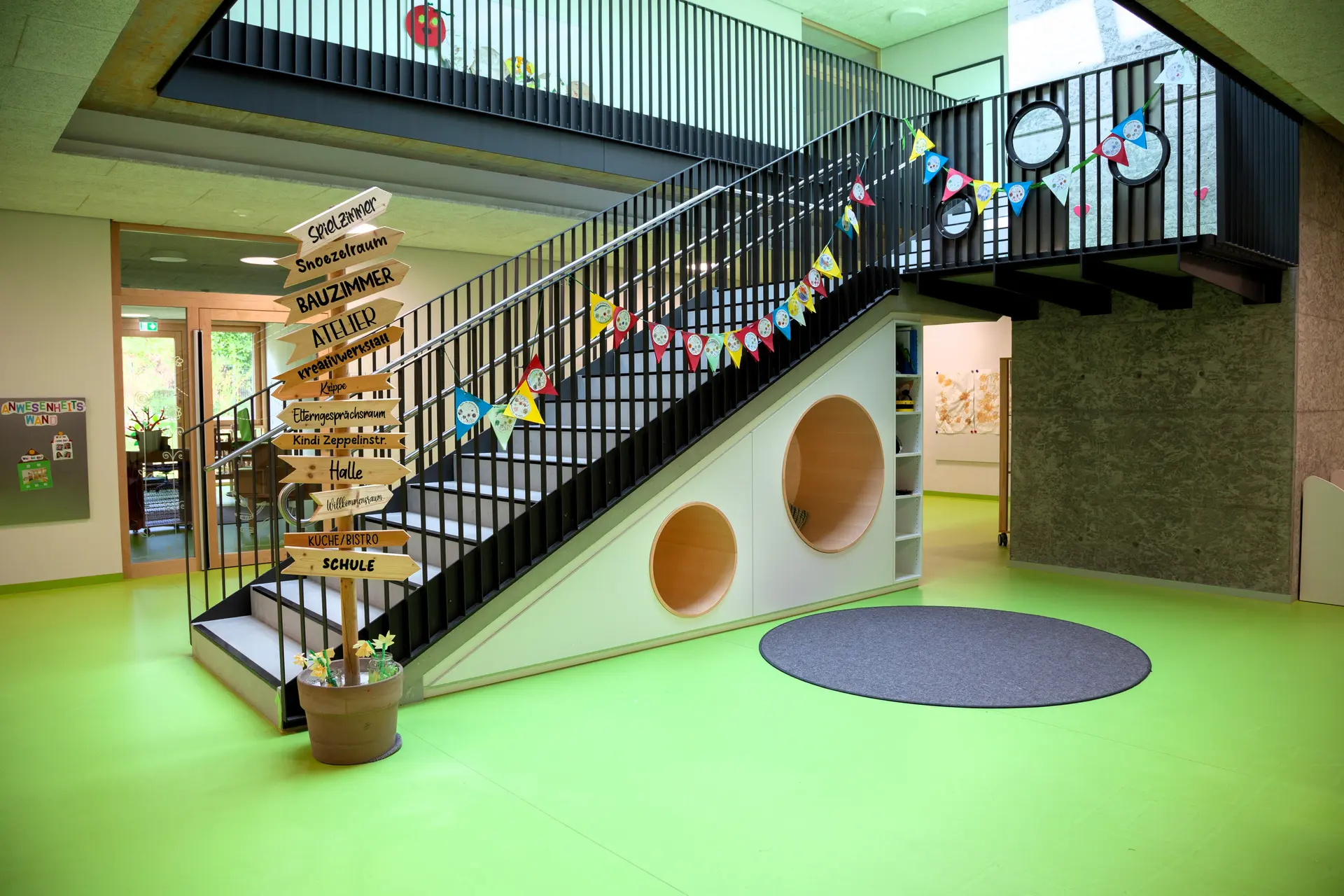 Kita im Wiesengrund – Bildung Innenausbau in Nufringen | b² interior